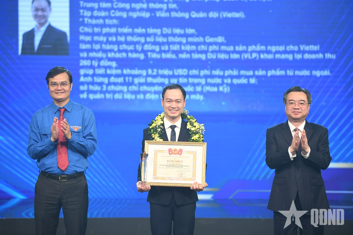 Đại úy Nguyễn Chí Đông nỗ lực góp phần xây dựng hạ tầng số quốc gia